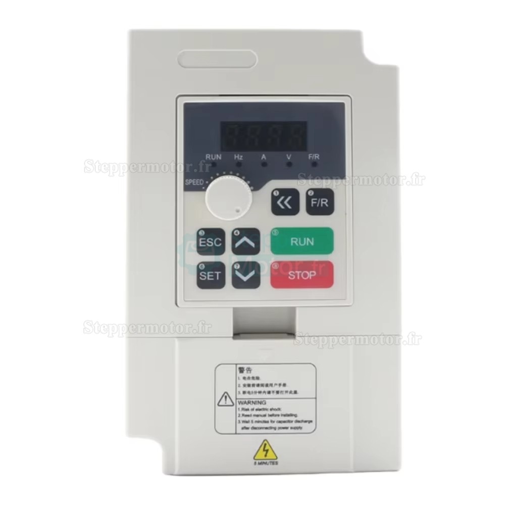 1,5kW 110V/220V Kit moteur de broche refroidi par air OSP001696 + H100-0.75 avec variateur de fr&eacute;quence (VFD) et 13 pi&egrave;ces pinces ER11